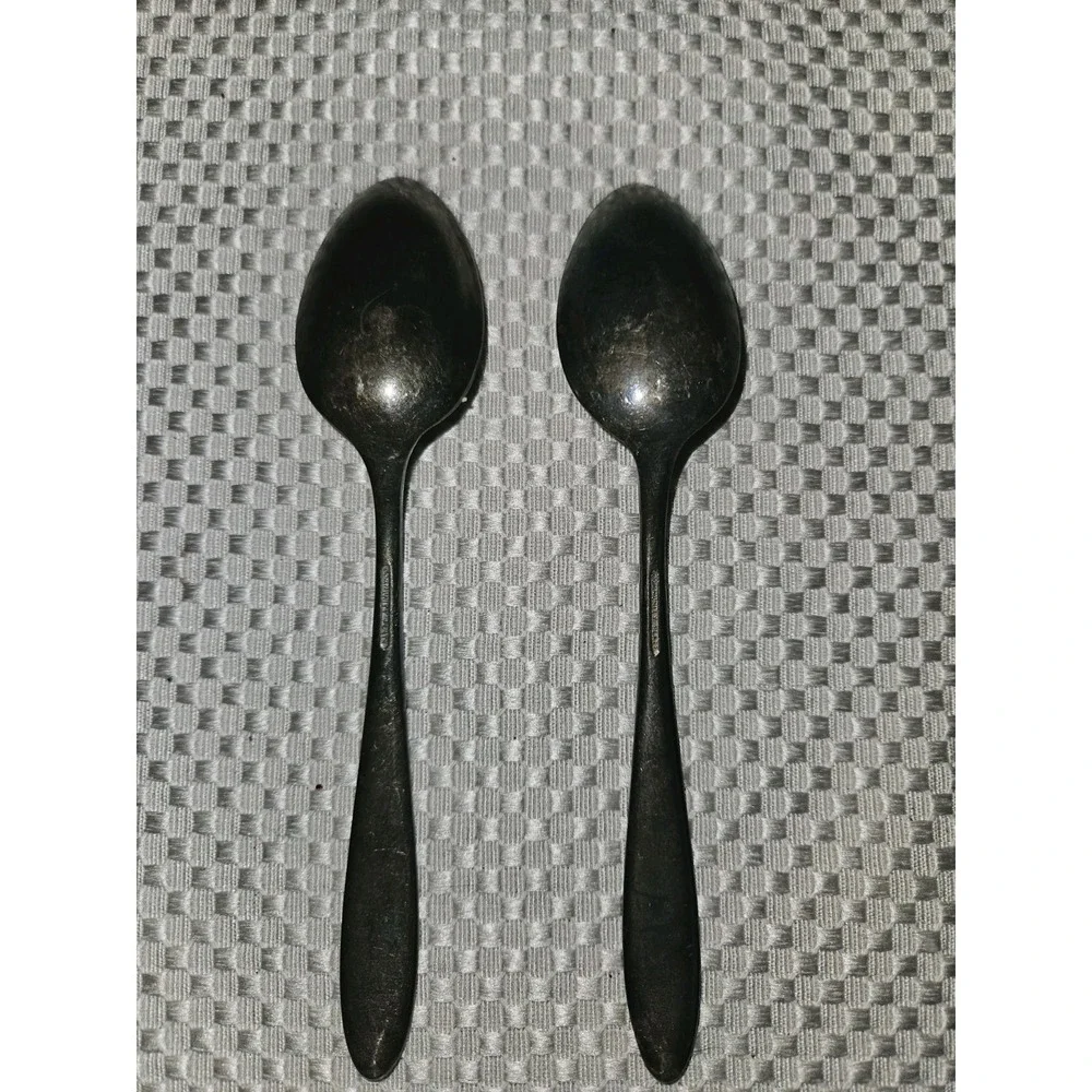 Antique Silver Plated Spoons Set Of 2 Community Plate